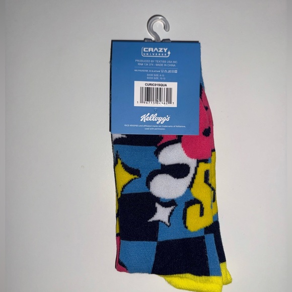 NWT Kelloggs Rice Krispies Y2K Novelty Socks - Picture 7 of 13